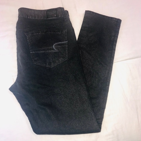 American Eagle Outfitters Denim - American Eagle gray jeans sparkly finish jeggings